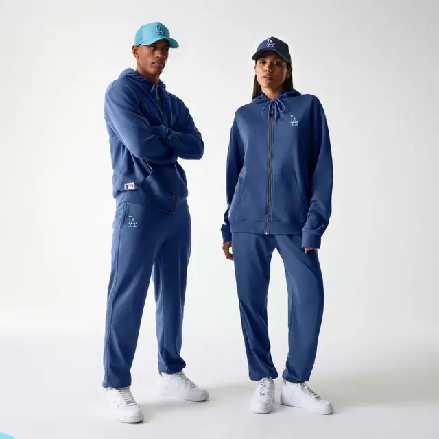 New Era Men's MLB Midi League Essentials Full-Zip Los Angeles Dodgers Hoodie Μπλε Σκούρο 60684258 (New Era) - Medium