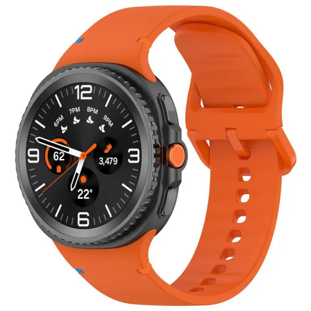 Techsuit® Λουράκι Σιλικόνης για Samsung Galaxy Watch 8/9 (40/44/46 MM)- Autumn Sienna