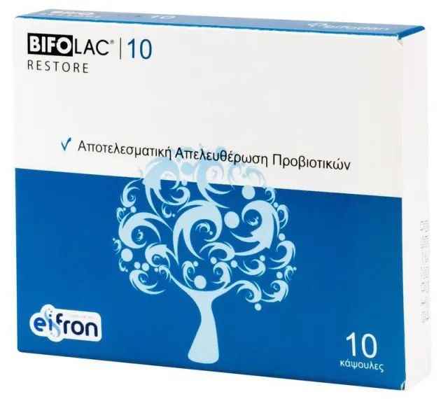 Eifron Bifolac 10 Restore Probiotics Συμπλήρωμα Διατροφής για Αποκατάσταση της Εντερικής Χλωρίδας, 10caps