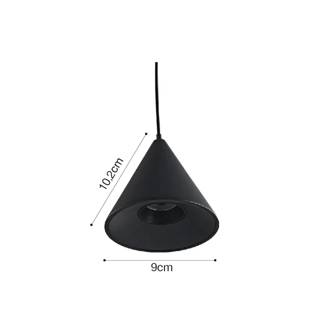 Inlight Φωτιστικό LED 7W 3000K για Chandler Track σε μαύρη απόχρωση D:9mx10,2cm (13C-00101) 2