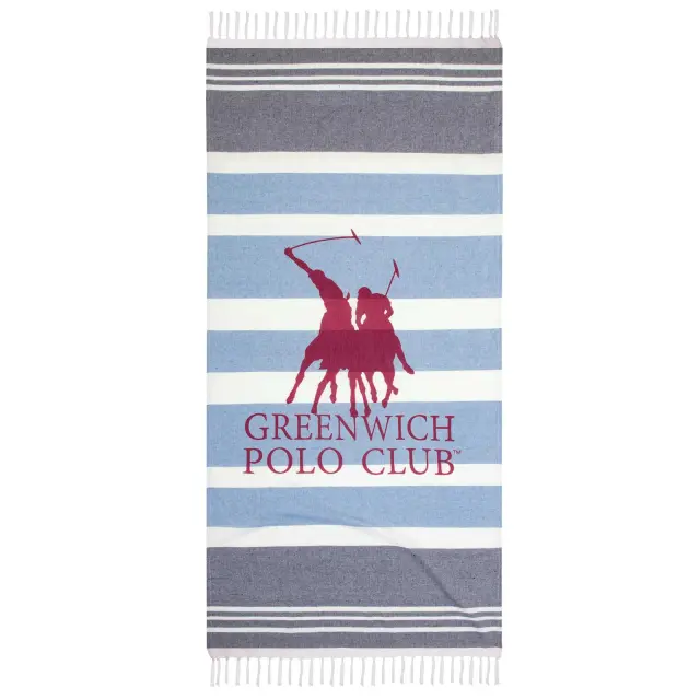 Πετσέτα Θαλάσσης 80Χ170 Βαμβακερή Essential Greenwich Polo Club 3843 Κόκκινο