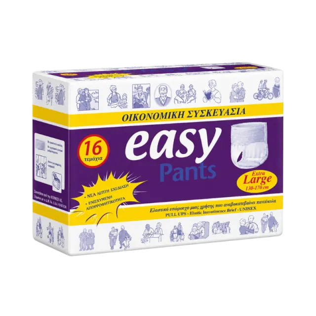 Πανα βρακακι easypants Plus XLarge 16 τεμαχιων
