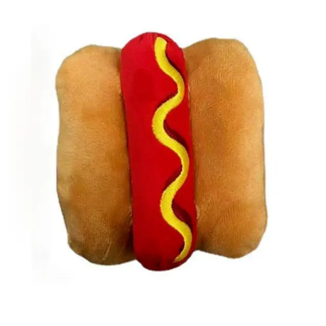 Λούτρινο Παιχνίδι Κατοικίδιου Hot Dog με ήχο 11x13cm