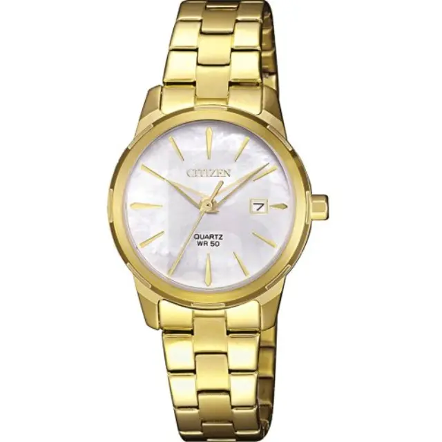Citizen Elegance, Women's Watch, Gold Stainless Steel Bracelet EU6072-56D