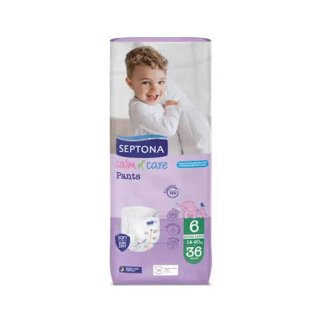 Septona Πάνες Βρακάκι Calm & Care No. 6 για 14-20kg 36τμχ
