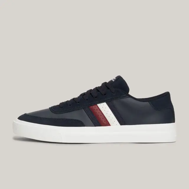Tommy Hilfiger – Ανδρικά Sneakers Th Cupset Rwb Lth FM0FM04975-DW5 Μπλε Ναυτικό - 45 2