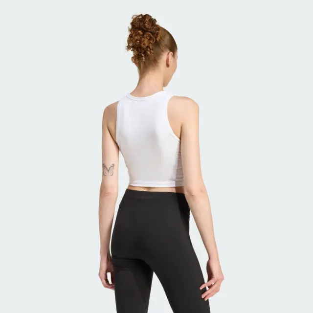 adidas Sportswear Essentials 3-Stripes Padded Γυναικείο Αμάνικο T-Shirt - M 2