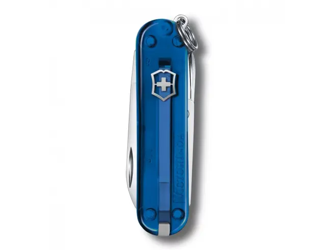Ελβετικός Σουγιάς Victorinox Classic SD Transparent με 7 λειτουργίες και μήκος 5.8cm - Deap Ocean0.6223.T2G 2