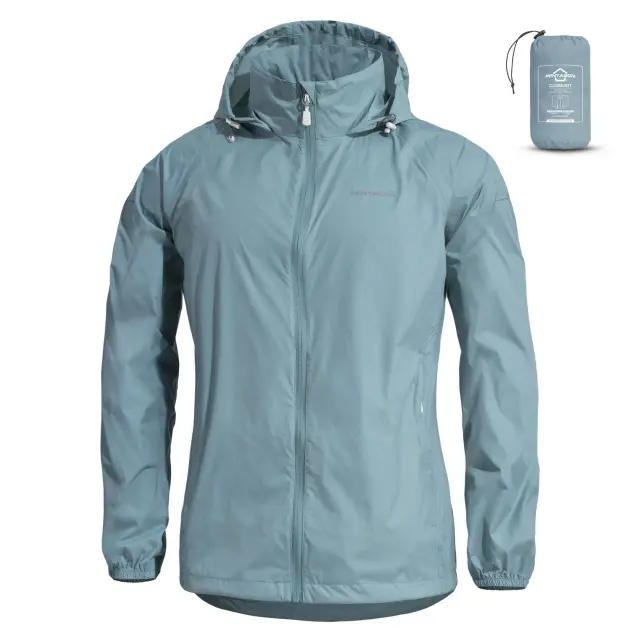 Pentagon Cloudburst Packable Woman Rain Jacket-Μπουφάν για Τακτική-Καθημερινή Χρήση - 01-Black-Μαύρο 3