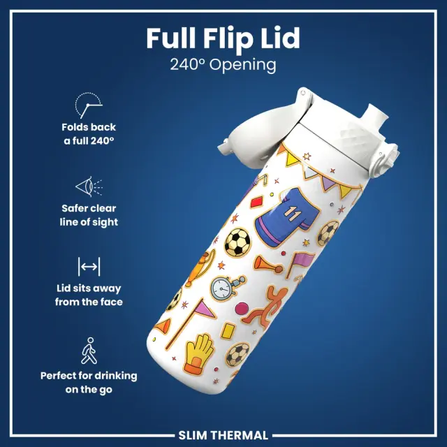 ION8 Slim Θερμός Μεταλλικό 500ml Football (I8TS500PIFOOT) 3