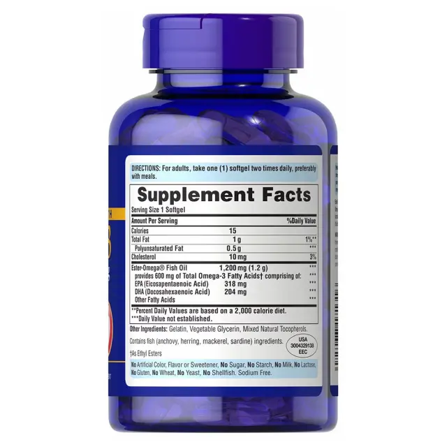 Puritan's Pride Double Strength Omega-3 Fish Oil 2