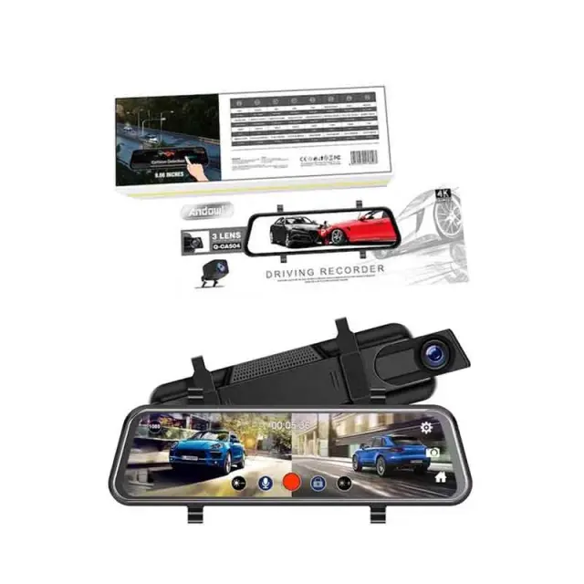 Andowl Κάμερα DVR αυτοκινήτου με οθόνη 9.66″ Q-CA504 - Driving Recorder 0751072