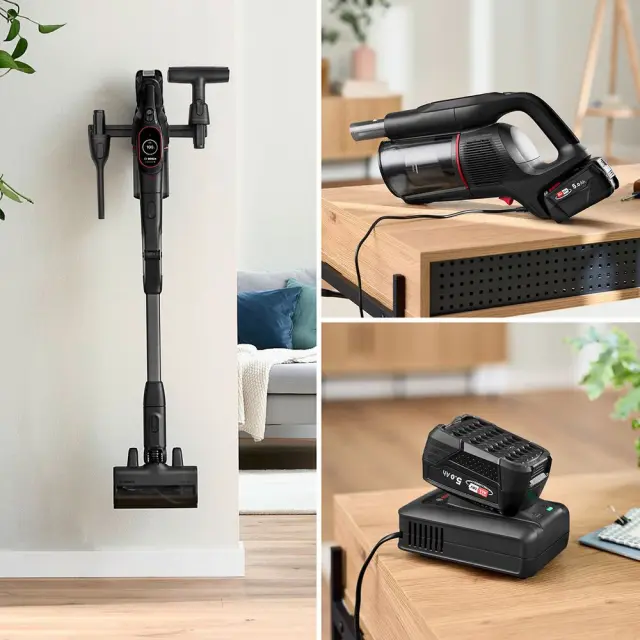 Επαναφορτιζόμενη Σκούπα 2 σε 1 Stick & Χειρός Bosch Unlimited 10 ProPower BCS1051POW με Ισχύ 18.0V και χωρητικότητα κάδου 0.4L BCS1051POW 3
