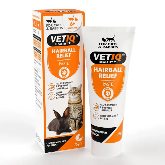 VetIQ Hairball Relief Αντιμετώπιση Τριχόμπαλας για Γάτες & Μικρά Ζώα 70gr