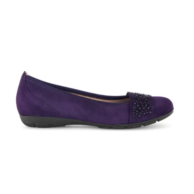 Gabor Μπαλαρίνες Γυναικείο δέρμα Nubuck Μωβ GAB/54167 13-PURPLE