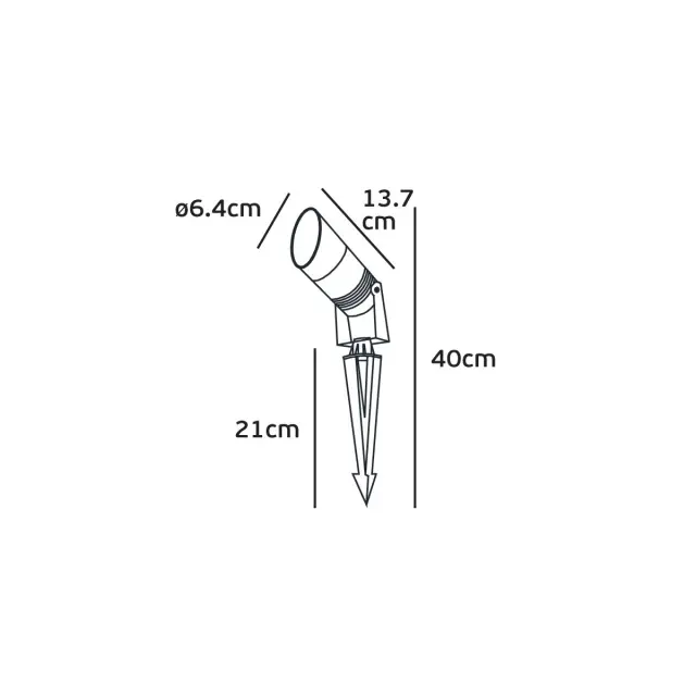 Φωτιστικό Κήπου LED Logi VK/02170 Μαύρο 9W 4000K IP65 2