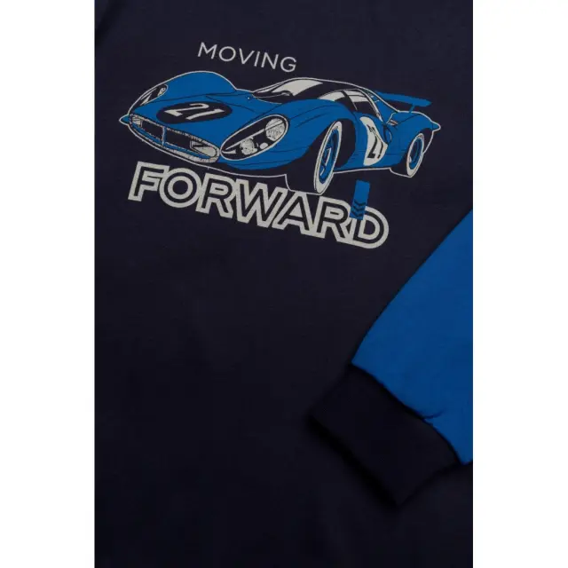 Πυτζάμα Παιδική Χειμερινή Minerva Forward Navy Blue/Blue Electric No12 62067-120 3