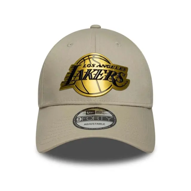 New Era Adult Metallic 9Forty NBA Los Angeles Lakers Cap Μπεζ 60771848 (New Era) - One Size 2