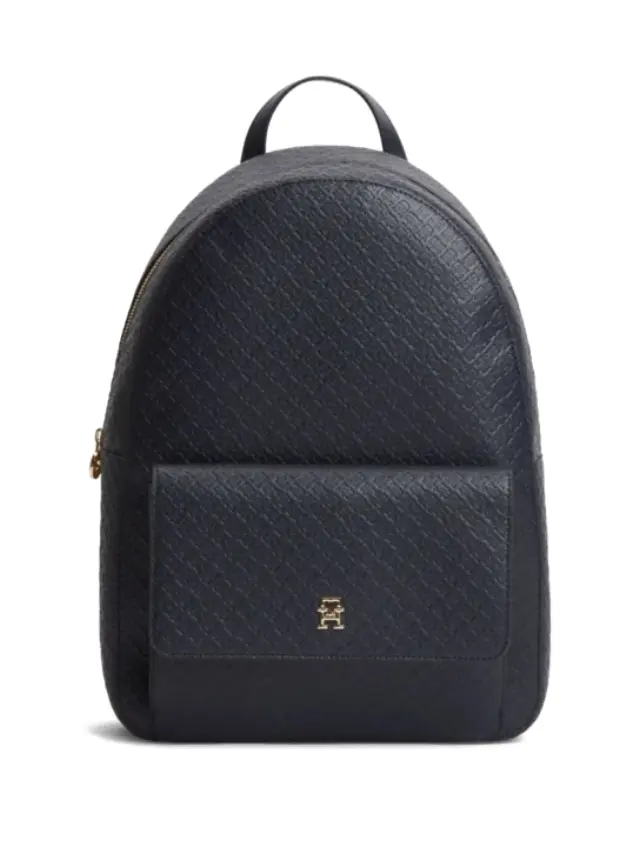 Tommy Hilfiger Γυναικείο Σακίδιο Πλάτης TH Icon Backpack Monogram Σκούρο Μπλε