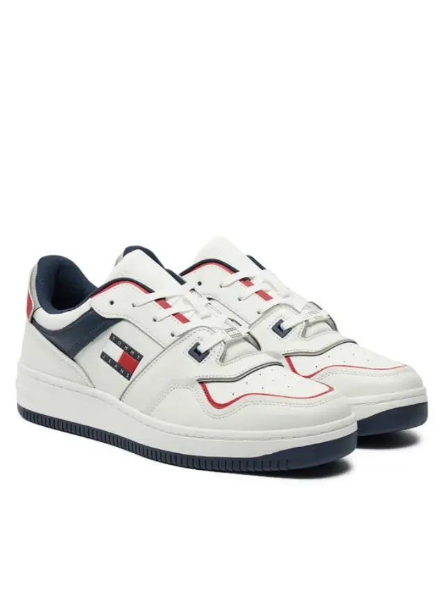 Tommy Hilfiger - Ανδρικά Sneakers Retro Basket EM0EM01463-XLC Λευκό 2