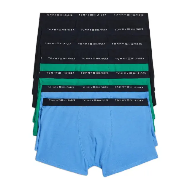 Tommy Hilfiger Παιδικό Boxer Αγόρι TH Original Logo - 7άδα, Χρώμα Des Sky-Oly Gr-B Spell - 4-5 Y