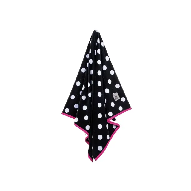Πετσέτα Θαλάσσης 90x170 400gsm Essential Greenwich Polo Club 4068 Black-Fuschia 100% βαμβακερό 2