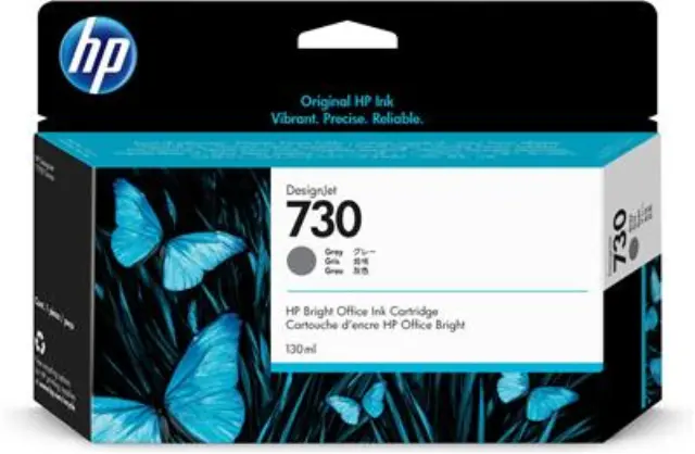 HP 730 Γνήσιο Μελάνι Εκτυπωτή InkJet Γκρι (P2V66A)