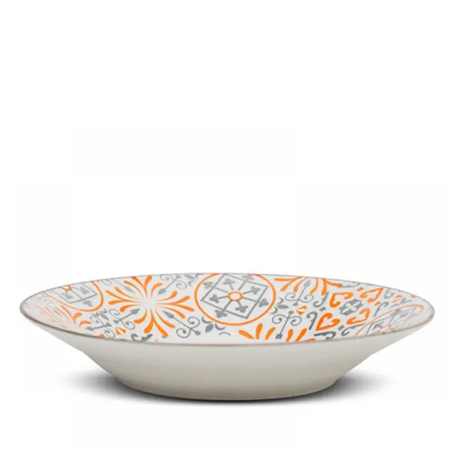 Πιάτο Σούπας Πορσελάνινο "Maiolica orange" 20.5cm