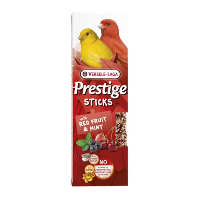 Versele Laga Prestige Sticks Canaries με Κόκκινα Φρούτα & Μέντα 2x30gr