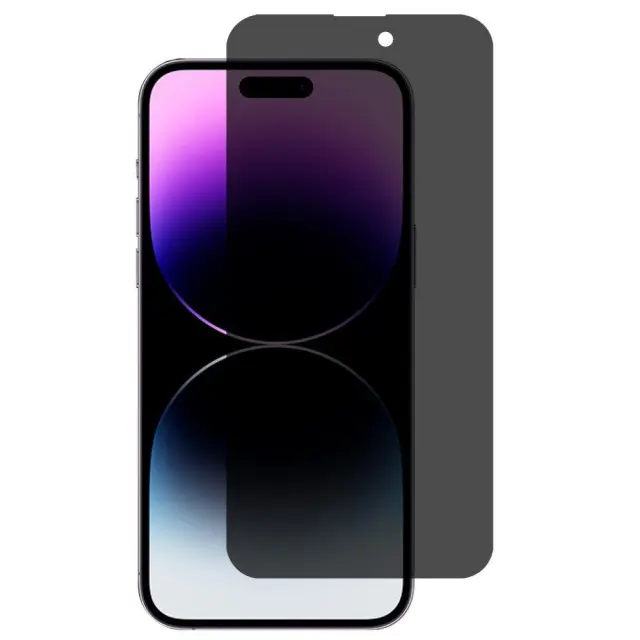 Privacy Full Cover Tempered Glass για iPhone 15 Pro Max - Black OEM