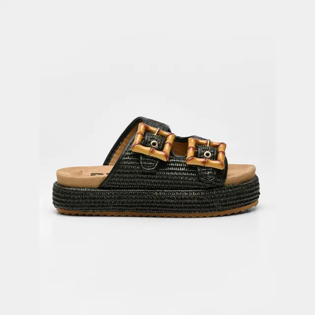 DNG Πέδιλα Γυναικείο Άλλα Υλικά Μαύρο DNG/28050 NEGRO