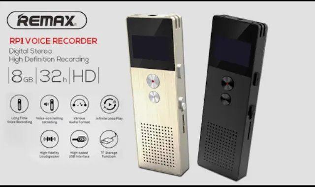 Καταγραφέας φωνής REMAX PR1 8GB-32H-HD Voice Recorder 3