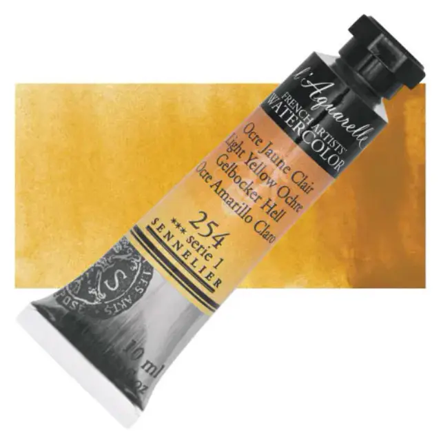 Χρώμα Ακουαρέλας Sennelier l Aquarelle Σωληνάριο 10ml - 254 Light Yellow Ochre