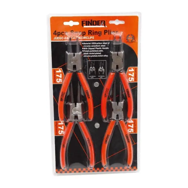 Σετ πένσες ασφαλειών - 4pcs - 175mm/7" - Finder - 190088