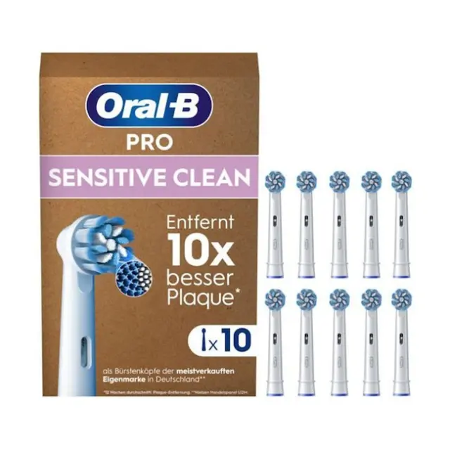 Oral-B Ανταλλακτικές Κεφαλές για Ηλεκτρική Οδοντόβουρτσα 10x Sensitive Clean White