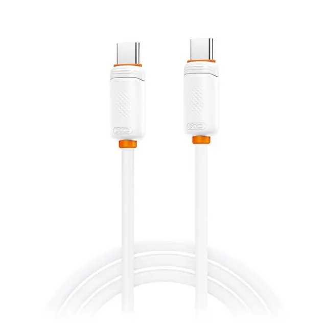 Καλώδιο USB High-Speed Τype-C αρσ. - USB Type-C αρσ. 60W, 1.00m σε λευκό χρώμα