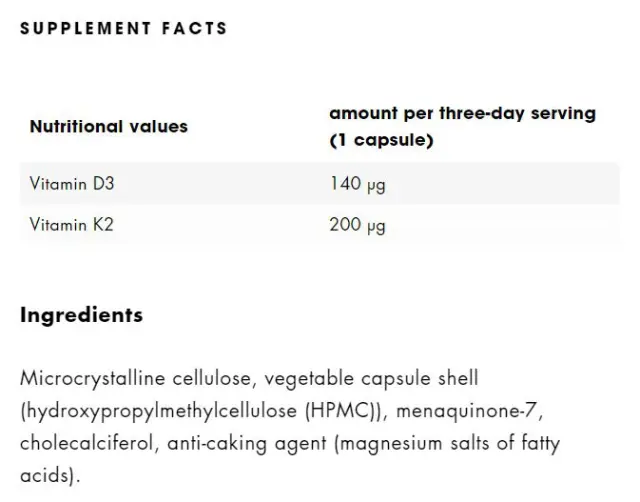 ESN Vitamin D3+K2 2