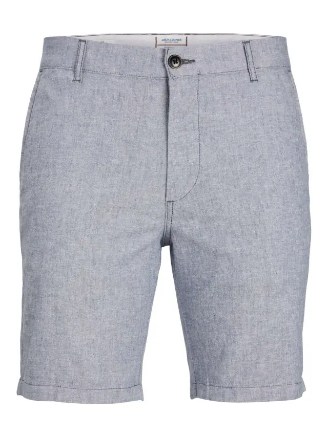 JPSTDAVE JJLINEN SHORTS Blue Indigo