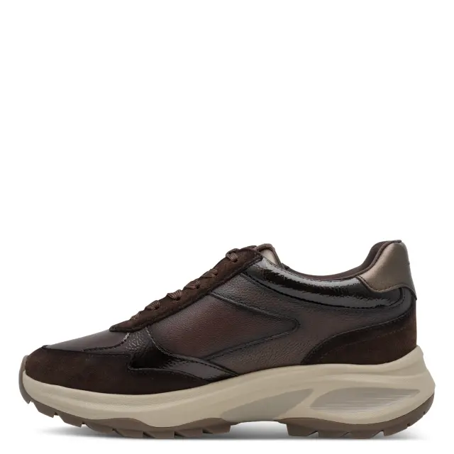 Γυναικεία Ανατομικά Δερμάτινα Sneakers Tamaris 1-23753-47 303 Μόκα Καφέ - 36 3