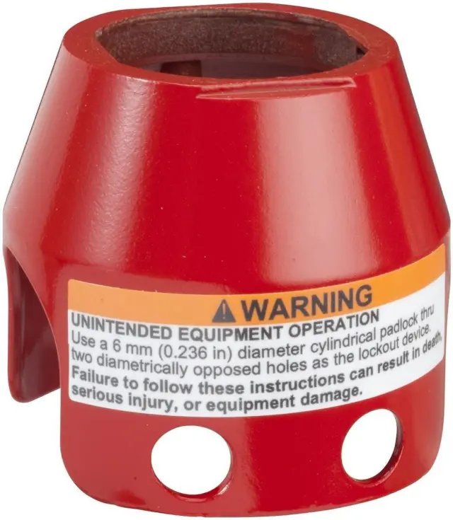 Harmony XB4, Padlockable guard for mushroom head Ø40, metal, red