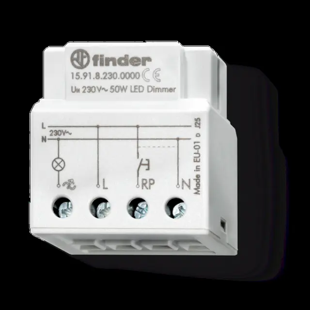 Electric Dimmer linear wall box mount, LED, 230VAC, max.100W, 50/60Hz (15.91.8.230.0000)
