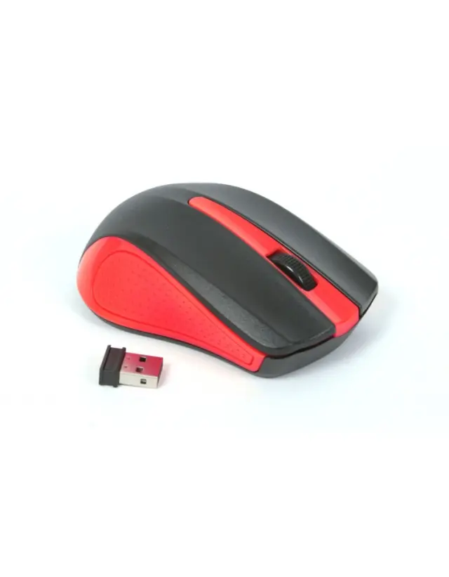 MOUSE OMEGA OM-419 ΑΣΥΡΜΑΤΟ 2,4GHz 1000DPI RED NANO USB RECEIVER [41795] 2
