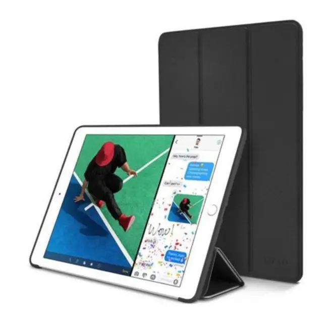 Θήκη Flip Smart inos Apple iPad 9.7" (2017)/ (2018) με TPU Μαύρο N54147