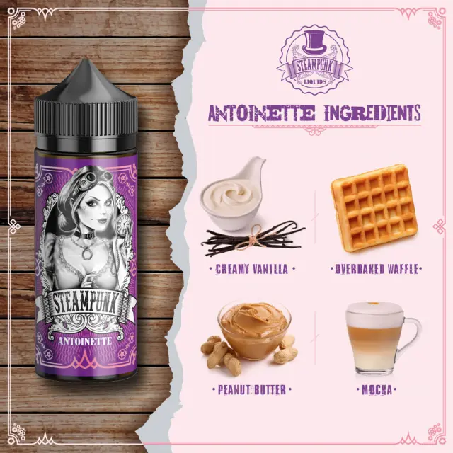 Antoinette 30ml (120ml) - Steampunk Flavorshots 2