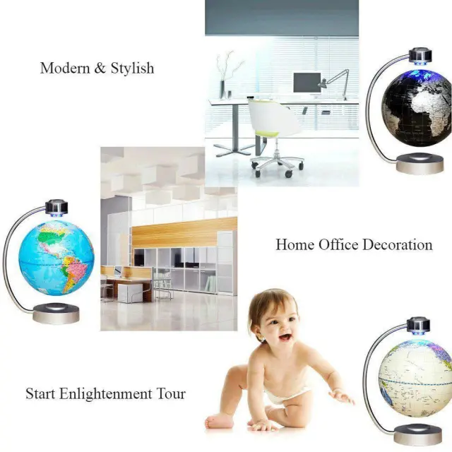 Μαγνητική αιωρούμενη υδρόγειος σφαίρα με LED φωτισμό 20CM OEM 3