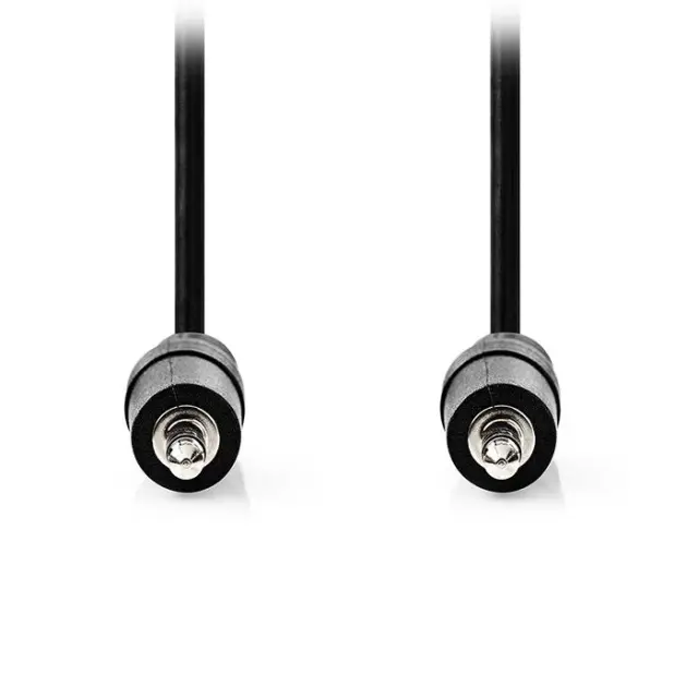 Καλώδιο ήχου 3,5mm αρσ. Stereo - 3,5mm αρσ. Stereo, 2.00m σε μαύρο χρώμα.