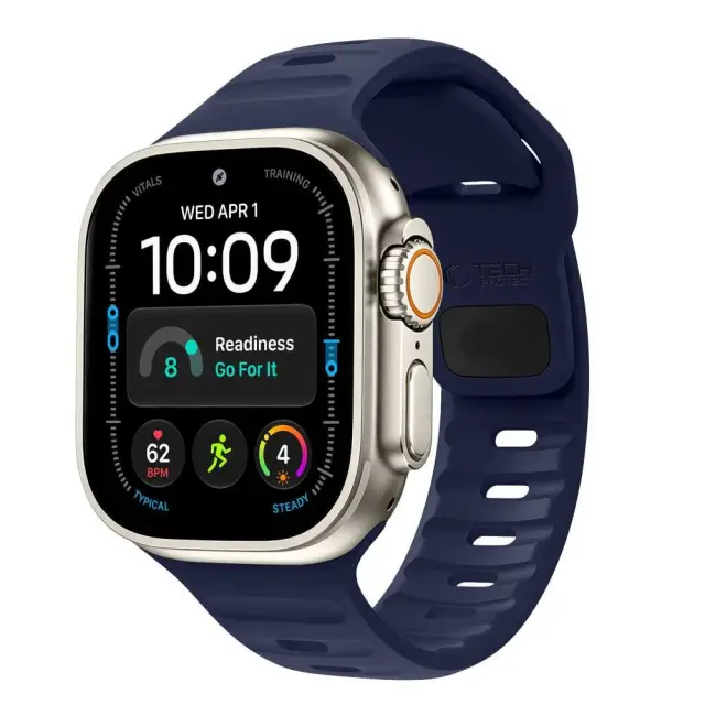 Tech-protect Silicone Line Apple Watch 8 / 9 / 10 / 11 / 12 / Se / Ultra (44 / 45 / 46 / 49 Mm) Atlantic Blue