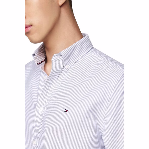 Tommy Hilfiger Πουκάμισο Ριγέ Σιέλ Γαλάζιο 2