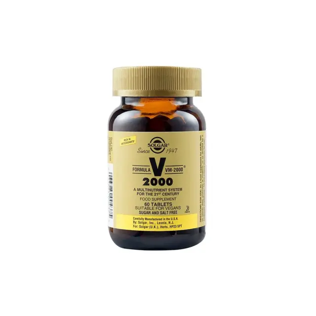 Solgar Formula VM 2000 Πολυβιταμινη για Ενεργεια, 60 tabs