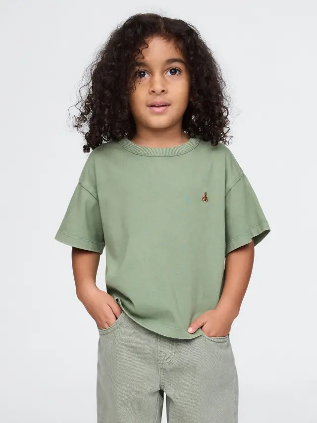 Βρεφική & Νηπιακή Oversized Μπλούζα Twig green - 2YRS